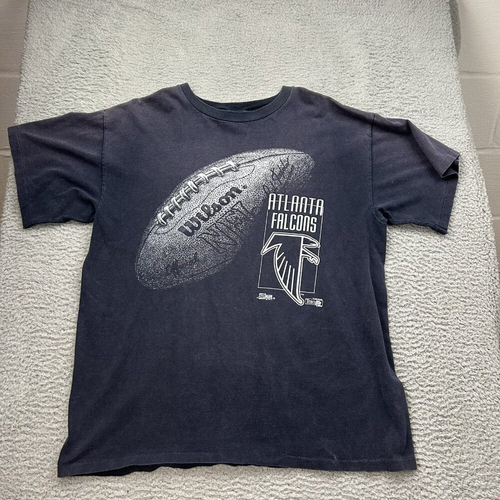 Atlanta Falcons Salem Short Sleeve Black Faded Shirt Size XL NFL Football